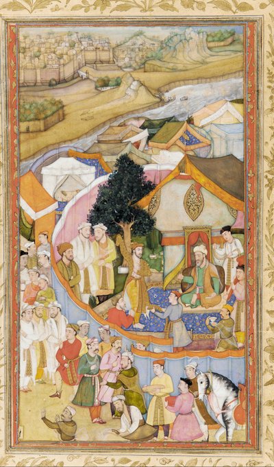 Daud Receives a Robe of Honor from Munim Khan by Unbekannt Unbekannt